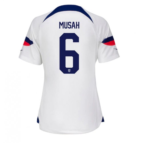 Dres Ujedinjene države Yunus Musah #6 Domaci za Žensko SP 2022 Kratak Rukav